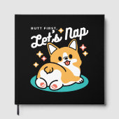 Corgi Butt en Nap Vibes - Schattigee slapende hond Gastenboek (Voorkant)