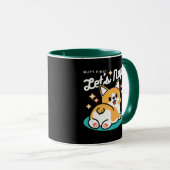 Corgi Butt en Nap Vibes - Schattigee slapende hond Mok (Voorkant rechts)