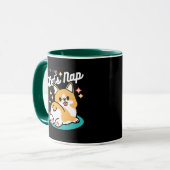 Corgi Butt en Nap Vibes - Schattigee slapende hond Mok (Voorkant links)