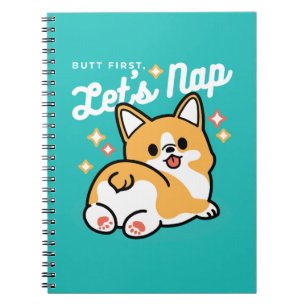 Corgi Butt en Nap Vibes - Schattigee slapende hond Notitieboek