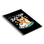Corgi Butt en Nap Vibes - Schattigee slapende hond Notitieboek (Rechterzijde)