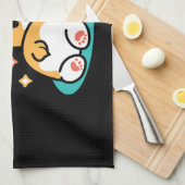 Corgi Butt en Nap Vibes - Schattigee slapende hond Theedoek (Quarter Fold)