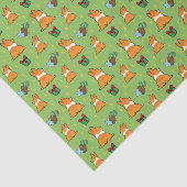 Corgi Butt-kerstpapier | Gift Wrap Tissuepapier (Detail)