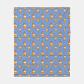  Corgi Butt Pattern Fleece Blanket (Voorkant)