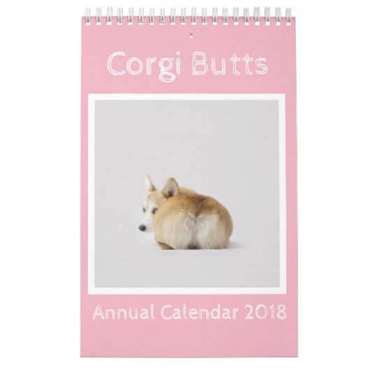 Corgi Butts Agenda 2018 Kalender (Hoes)