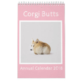 Corgi Butts Agenda 2018 Kalender