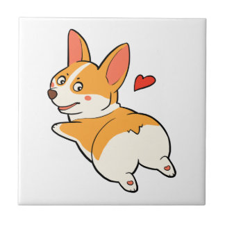 Corgi Butts Tegeltje