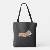 Corgi Canvas tas (Achterkant)