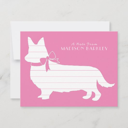 Corgi Chien Chien Pembroke Carte de remerciements (Devant)