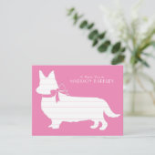 Corgi Chien Chien Pembroke Carte de remerciements  (Debout devant)