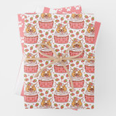 Corgi Chien Cupcake Enveloppement Papier Ensemble  (En situation)