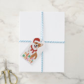 corgi chien joyeux étiquettes cadeaux lumineux (Avec de laficelle)