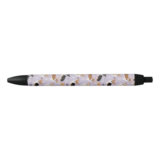 Corgi Chien Patrouilles et os Stylo à encre noire (Devant)