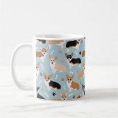 Corgi Chien Paws et os Café Mug (Gauche)