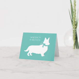 Corgi Chien Pembroke Welsh Note Card