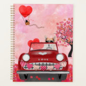 Corgi Chien voiture avec les coeurs Valentine's (Devant)