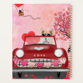 Corgi Chien voiture avec les coeurs Valentine's (Dos)