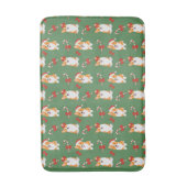 Corgi Christmas Candy Cane Pattern Badmat (Voorkant Verticaal)