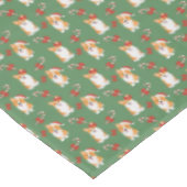 Corgi Christmas Candy Cane Pattern Tafelkleed (Gekanteld)