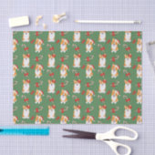 Corgi Christmas Candy Cane Pattern Tissuepapier (Craft)