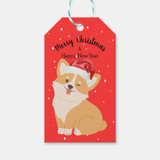 Corgi Christmas Gift Label Cadeaulabel