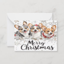 Corgi Christmas Kaarten
