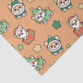 Corgi Christmas Tissue Paper Tissuepapier (Detail)