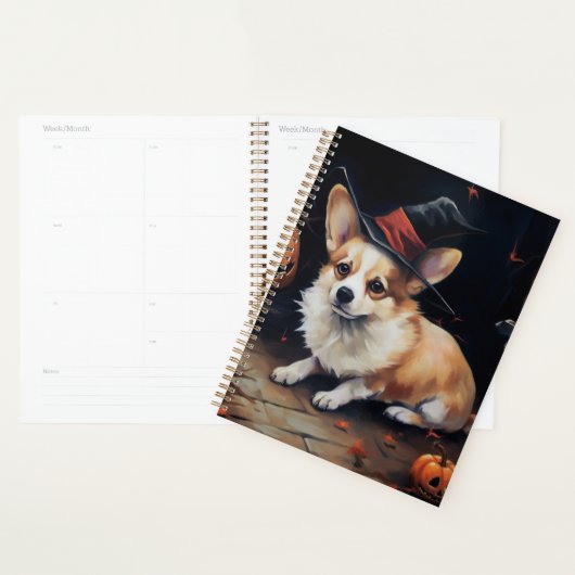 Corgi Citrouilles Halloween Épouvantable (Devant avec enveloppe)