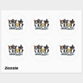 Corgi Clan Ronde Sticker (Vel)