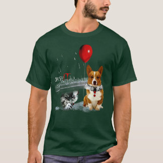 Corgi Clown Circus Oh het past in overeenstemming T-shirt