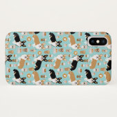 Corgi Coffee iPhone case - Cardigan corgis (Achterkant (horizontaal))
