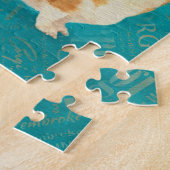 Corgi Collage Abstracte Gemengde Media Legpuzzel (Zijkant)