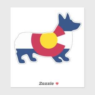 Corgi Colorado Vlag Sticker