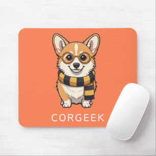 Corgi Corgeek over koraal   Hondenliefhebber cadea Muismat
