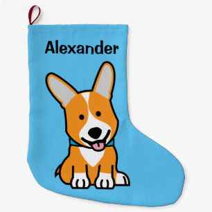 Corgi Corgis hondenpuppy doggy happy Pembroke Wels Grote Kerstsok