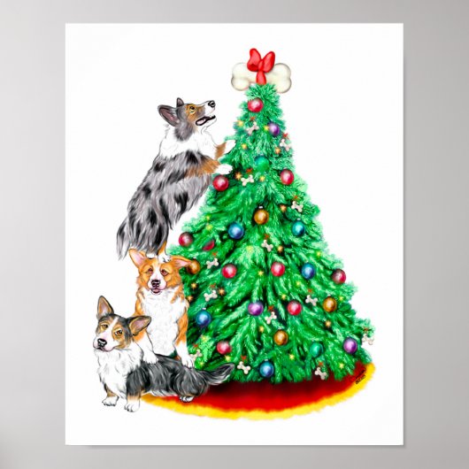 Corgi Cristmas Reach Goals Poster (Voorkant)