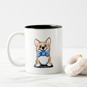 Corgi Cutie Two-Tone Coffee Mok