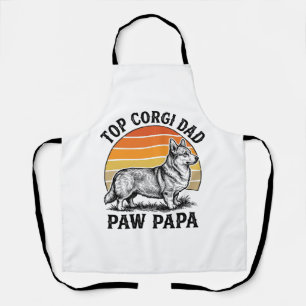 Corgi Dad T-shirt Vintage Sunset Dog Papa Cadeau_1 Schort