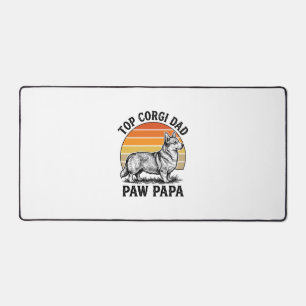 Corgi Dad T-shirt Vintage Sunset Hond Papa Cadeau_ Bureaumat