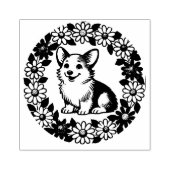 Corgi Daisy Rubberstempel (Afrduk)