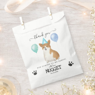 Corgi Dank je wel Dog Treat Party Favor Bags Bedankzakje