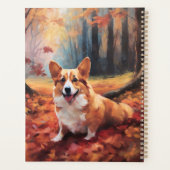 Corgi dans les feuilles d'automne automne automne  (Dos)