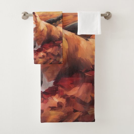 Corgi dans les feuilles d'automne automne automne  (En situation)