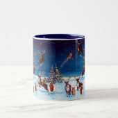 Corgi de leçons de vol et tasse de renne (Centre)