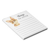 Corgi Dingen naar Fetch Notitieblok (Schuin)