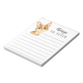 Corgi Dingen naar Fetch Notitieblok (Gedraaid)