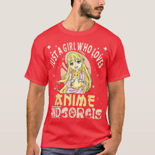 Corgi Dog Anime Stuff gewoon een meisje dat van An T-shirt