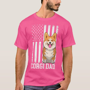 Corgi Dog Apparel American Flag Corgi Lovers for M T-shirt
