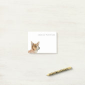 Corgi Dog Art | Jouw namen toevoegen Post-it® Notes (Op bureau)