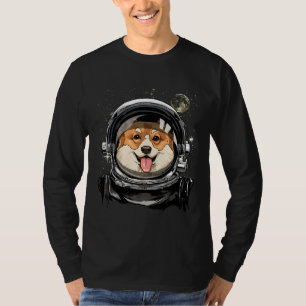 Corgi Dog Astronaut Space Exploration Astronomie T-shirt
